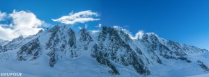 faces nord courtes droites aiguille verte argentiere