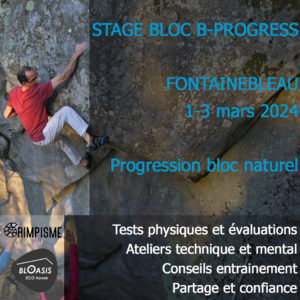 stage escaladde bloc entrainement fontainebleau